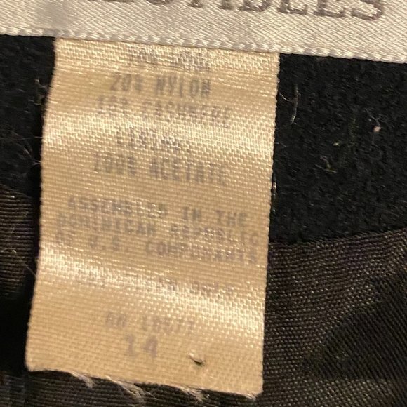 Women's Collectibles Wool Jacket Size 14 Black - Picture 3 of 7